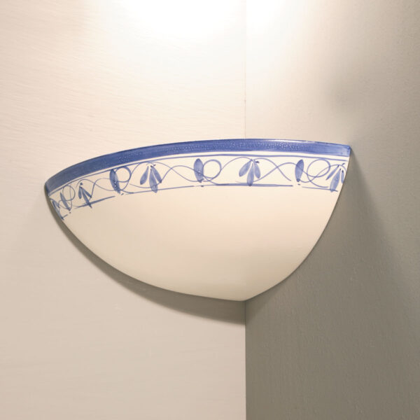 00060/A Ceramic Corner Sconce