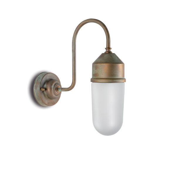 1950N Outdoor Brass & Glass sconce