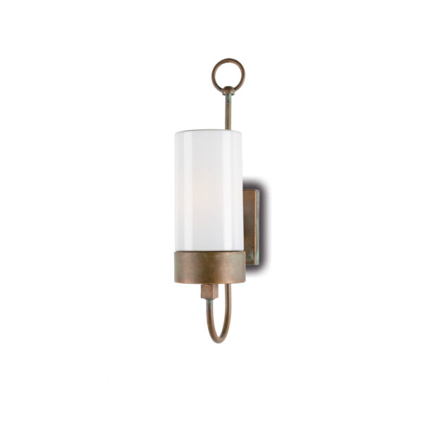 3355 Outdoor Brass & Glass sconce