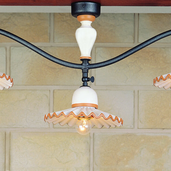 34698/3PL20 Ceramic and Iron 3 lights adjustable Track Light