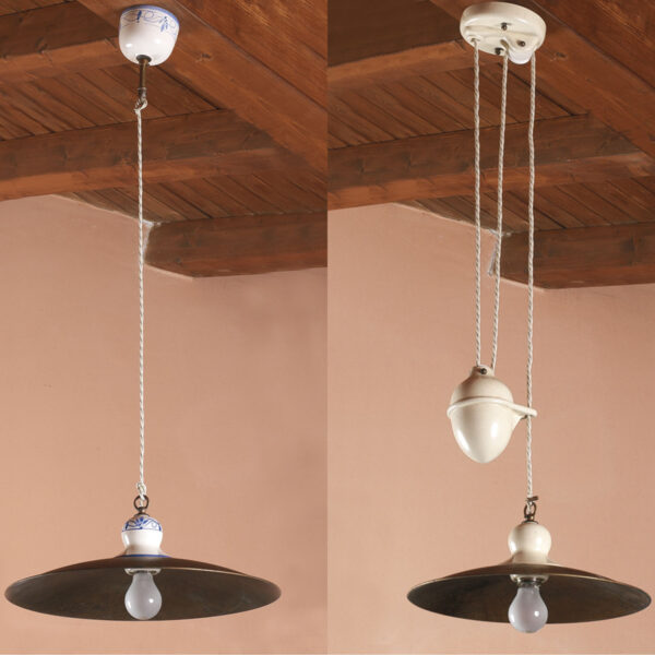 35854/44SO Ceramic and Brass Pendant