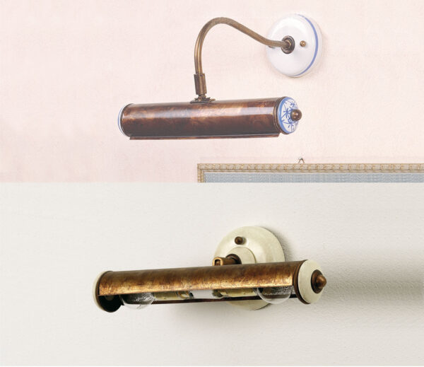 35865/S Ceramic and Brass Picture Spotlight