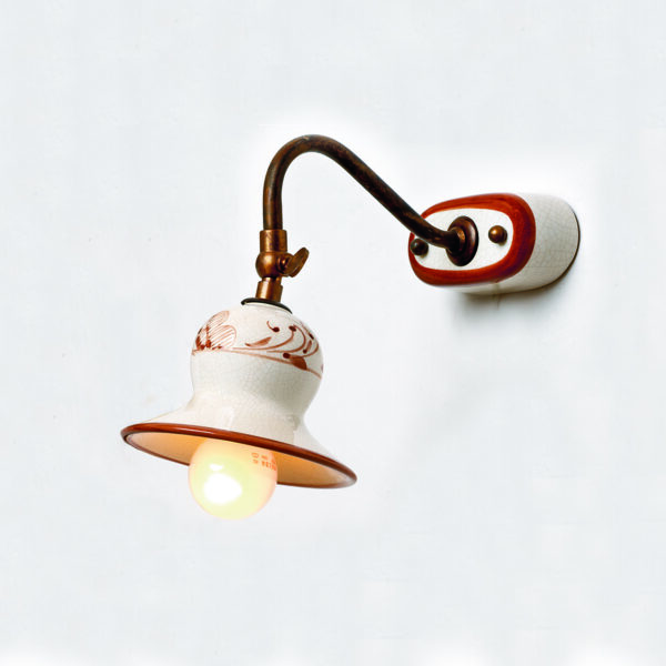 35873/A Ceramic and Brass Sconce