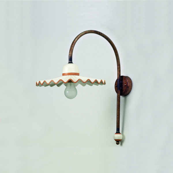 35892/A32 Ceramic and Brass Sconce