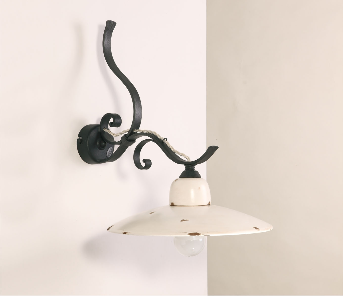 35905-A30 35905/A30 Ceramic and Iron Sconce - Image 1