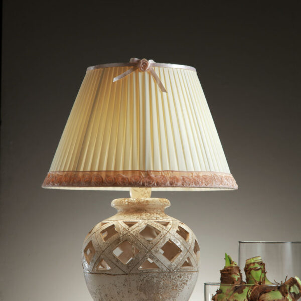 50033/B31 Open-worked Ceramic Table Lamp