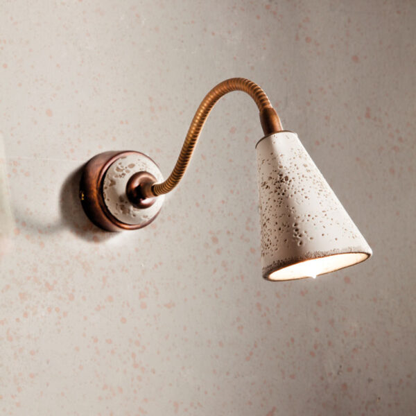 50039/A Ceramic and Brass Sconce