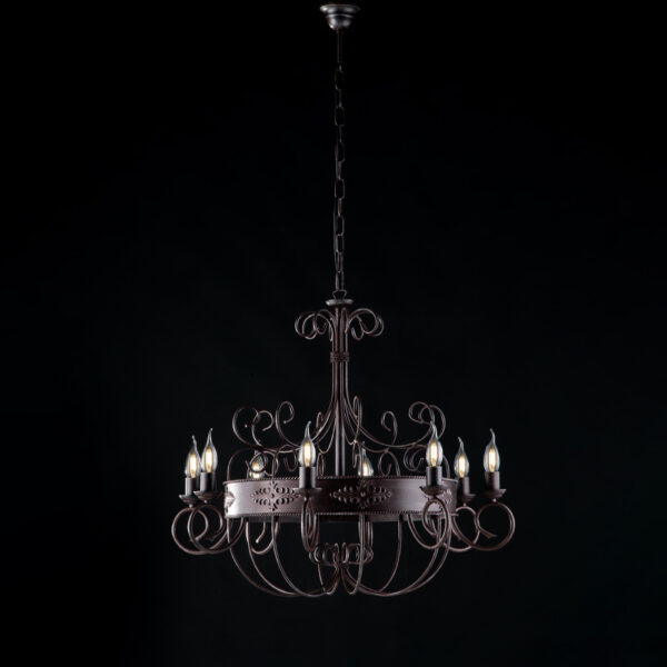 BL183 Wrought Iron Chandelier - Image 2