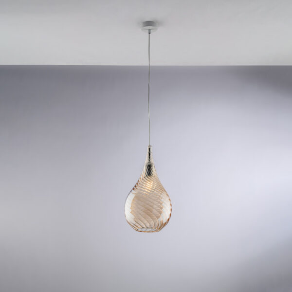 BL264 Blown Glass Shade Pendant and Cluster