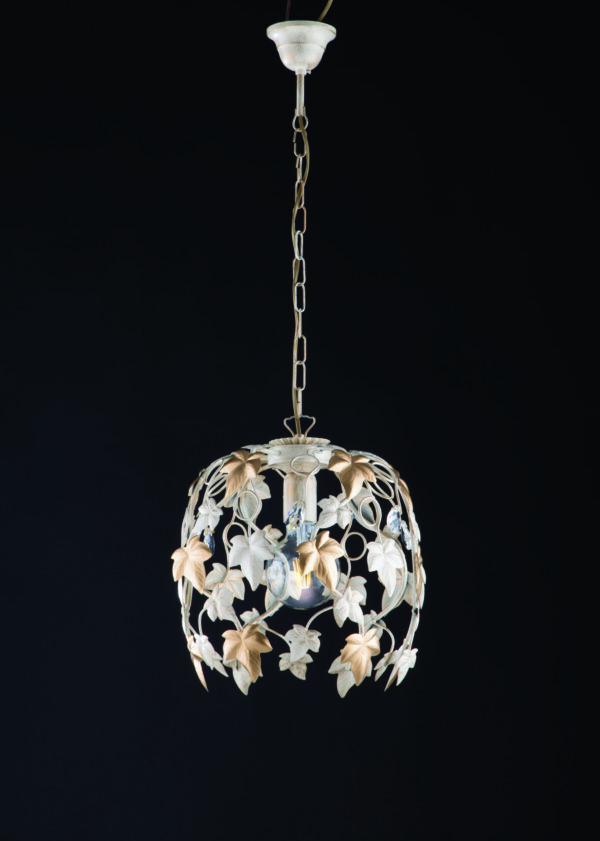 BL50/SO Wrought Iron Pendant with Crystals