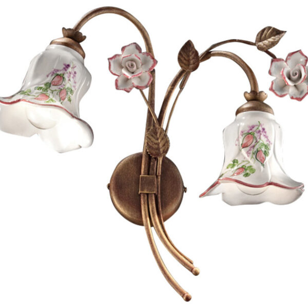 C1202_AP2 2 Lights Ceramic Sconce "Pisa"