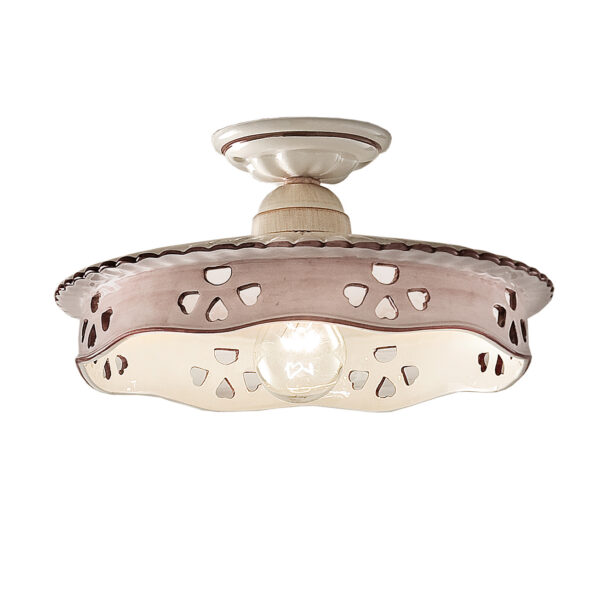 C535_PL Ceramic Flush Mount Light "Alessandria"