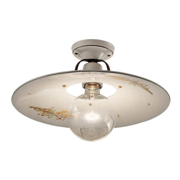 C827_PL Ceramic Flush Mount Light "Bologna"