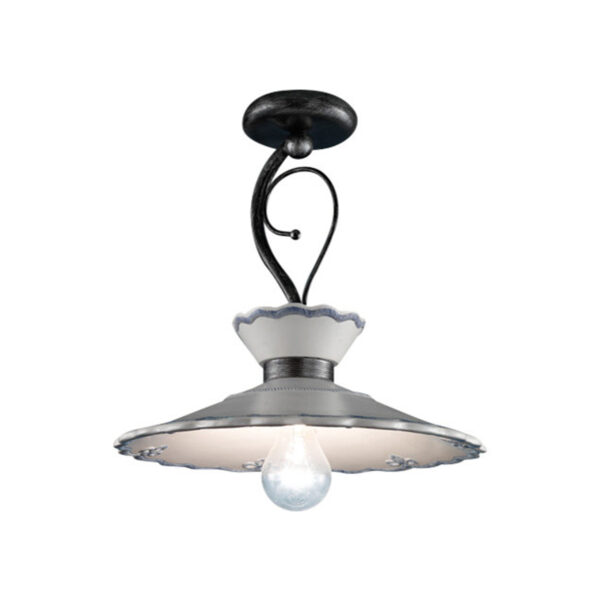 C929_PL Ceramic Flush Mount Light "Ravenna"
