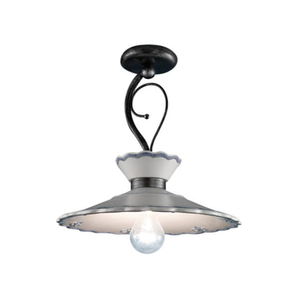 C929_PL Ceramic Flush Mount Light "Ravenna"