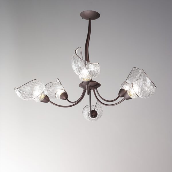 MS661-080 Chiocciola Murano Chandelier