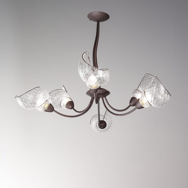 MS661-080 Chiocciola Murano Chandelier