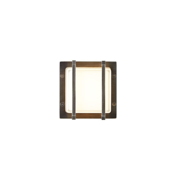 Ice Cubic - Outdoor Brass & Glass sconce - Image 4
