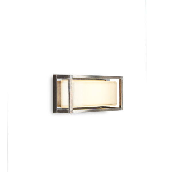 Ice Cubic Rectangular - Outdoor Brass & Glass sconce - Image 2